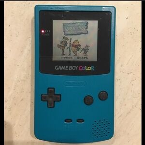 Nintendo Gameboy Color Console System Teal Blue Handheld Game Boy Authentic